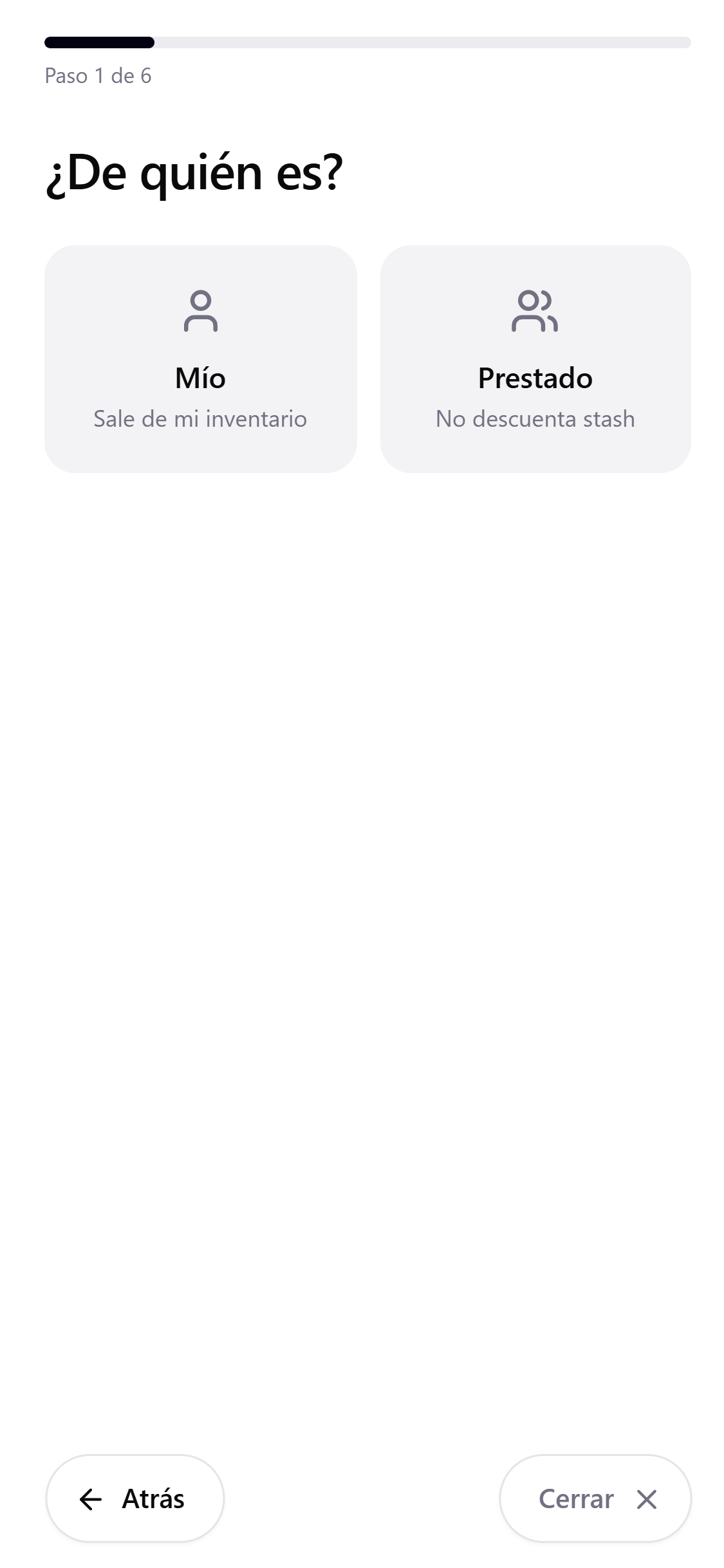 Registro paso a paso de Pauta M